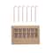 Hello Honey® 5" Red & White Candy Cane Glass Stir Sticks, 6ct.